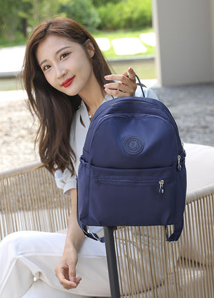 Nylon Oxford Korean Style Small Backpack