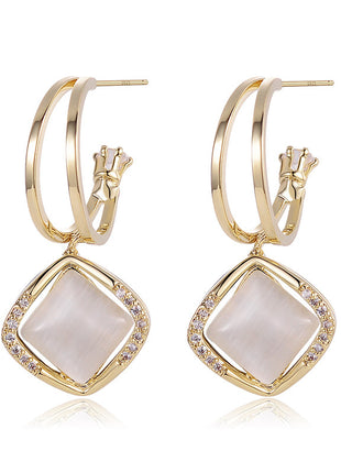 Fashionable Oval High-end Earrings