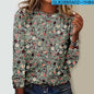 Fresh and Sweet Round Neck Long Sleeve Shirt