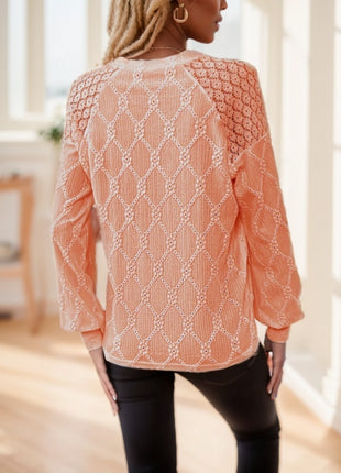 Ladies Casual Long Sleeve Round Neck