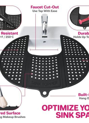 Foldable Sink Cover Silicone Makeup Mat