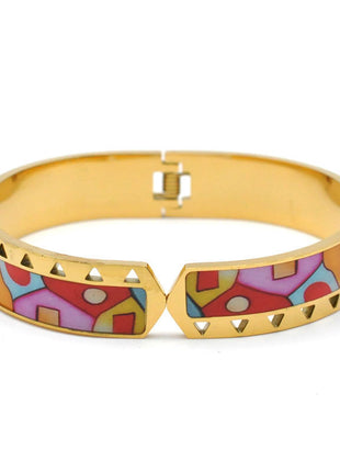Stainless Steel and Enamel Bangles