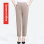 Ice Silk Thin Casual Straight-leg Cropped Pants