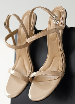 Patent Sheepskin Stiletto High Heels