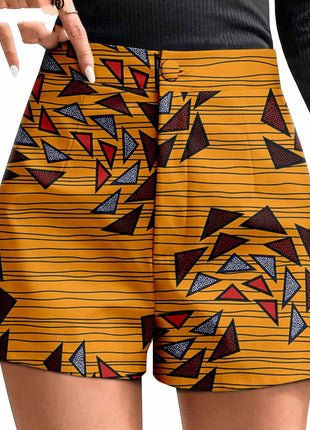 African Duplex Cotton Batik Shorts