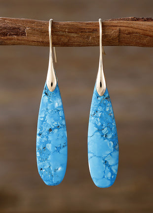 Natural Stone High Quality Luxury Water Drops Earrings