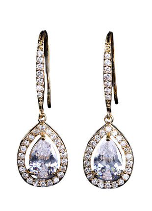 AAA Zircon Drop-shaped Ear Hooks