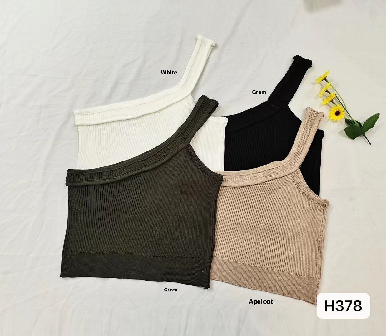 Irregular Shoulder Summer Vest