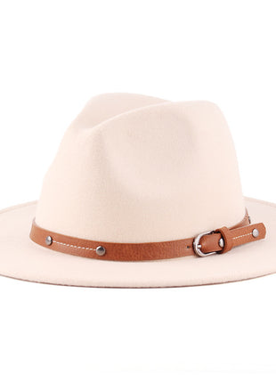 Flat Woolen Top Jazz Hat