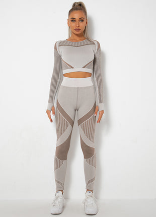 Seamless Knitted Absorbent Yoga Suit