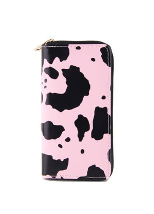 Cow Pattern Long PU Wallet