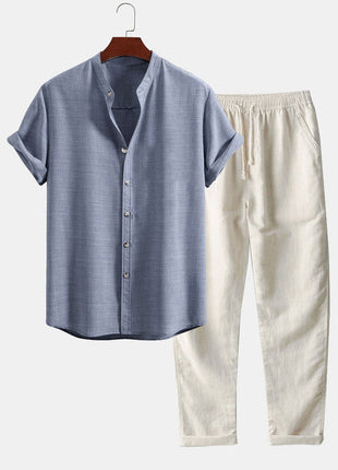 Casual Loose Beachwear Cotton and Linen Set
