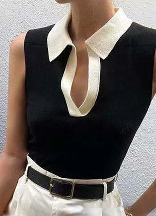 Round Neck Pullover Knitted Top