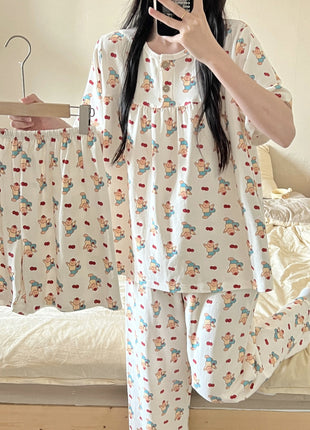 3-piece Cotton Pyjamas Set