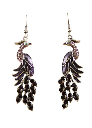 Retro Peacock Earrings