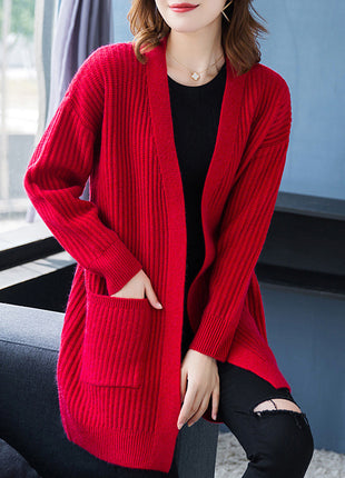 Loose Knitted Shawl Versatile Sweater Coat