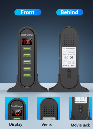 USB Five-Port Smart Charger