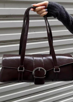 Vintage Leather One Shoulder Handbag