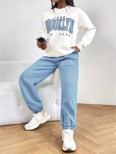 Long-sleeved and Pants Set
