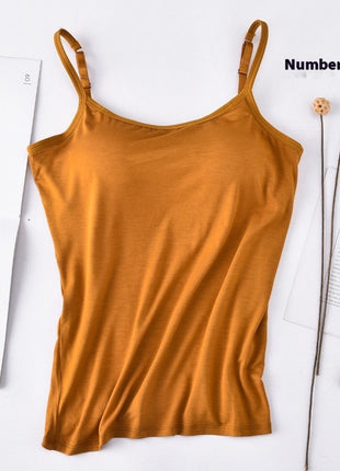 Modal Long Sling Vest Inner Wear-free Bra Top