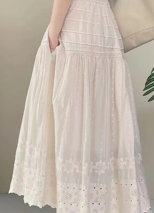 French Sweet A- Line High Waist Slimming Skirt