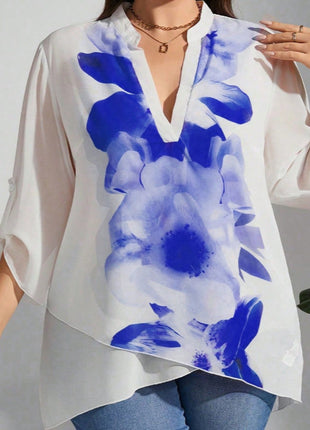 Plus Size Loose Elegant Shirt