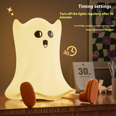 Halloween Silicone Ghost Shaped Lamp Touch Control