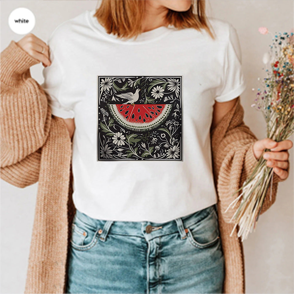 Vintage Watermelon Short Sleeve Shirt