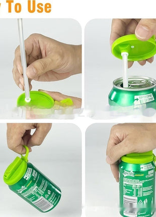 Reusable Soda Can Lid & Straw Cap