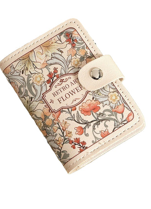 Flower Print Large Capacity Card Holder