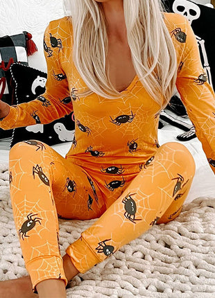 Halloween Long Sleeve One Piece Pyjamas